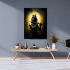 Dekozi Krishna with Flute Wall Art – Divine Portrait