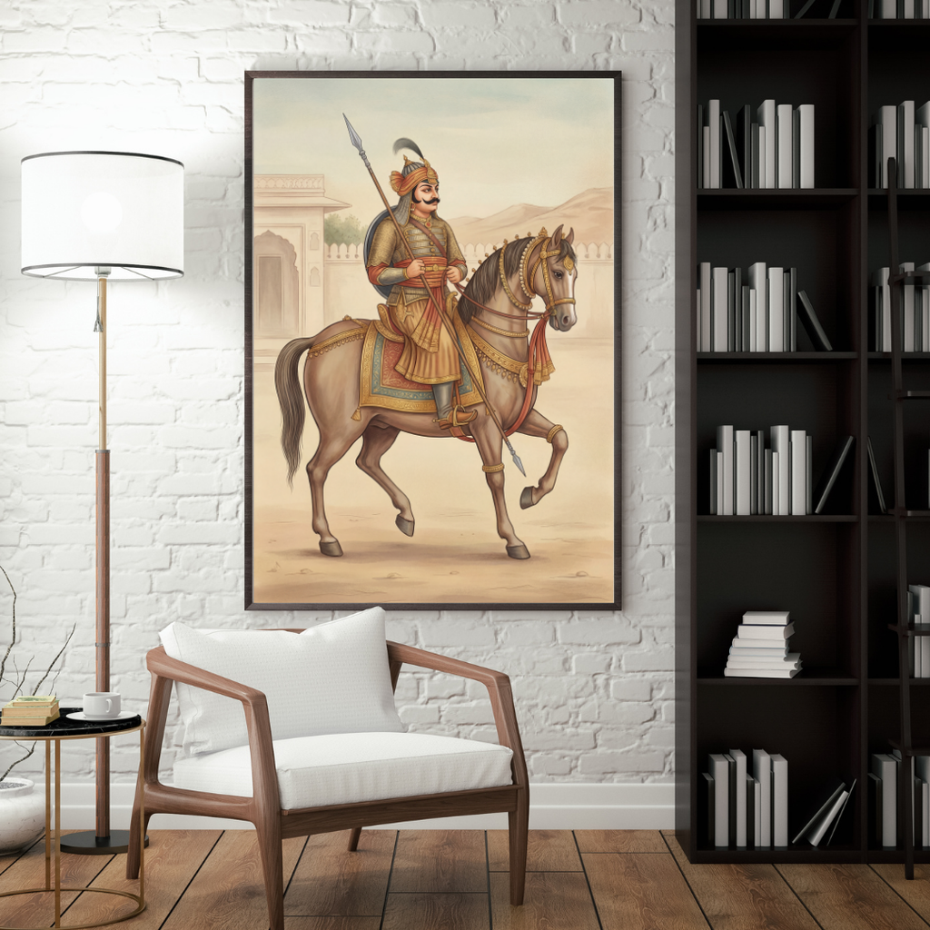 Dekozi Maharana Pratap Wall Art – Symbol of Courage, Pride & Royal Legacy