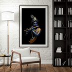 Dekozi Krishna Wall Art – Divine Portrait | Framed Canvas & Photo Print for Spiritual Home & Office Decor