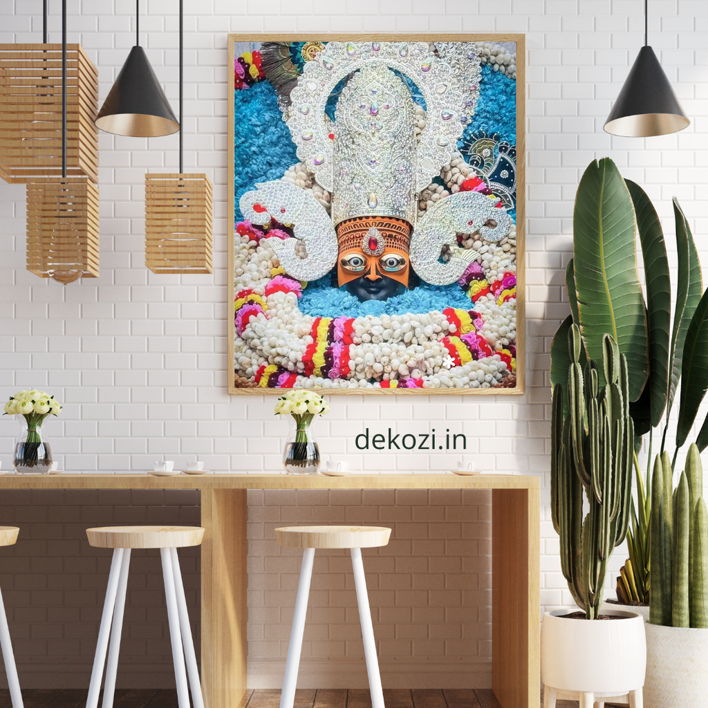 new Divine KHATU SHYAM JI Wall Art – Symbol of Faith, Protection & Eternal Blessings