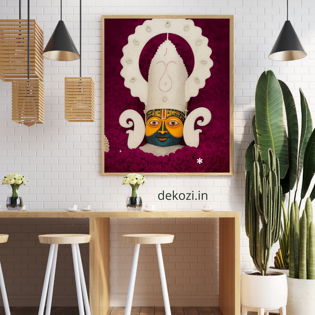 Dekozi Khatu Shyam Ji Wall Art – Symbol of Faith, Devotion & Divine Blessings