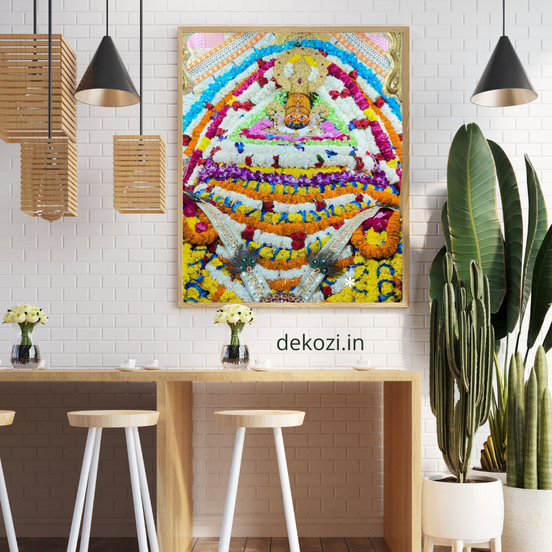 Divine KHATU SHYAM JI Wall Art – Symbol of Faith, Protection & Eternal Blessings