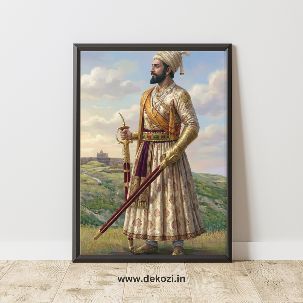 Dekozi Chhatrapati Shivaji Maharaj Wall Art – Symbol of Valor, Leadership & Swarajya