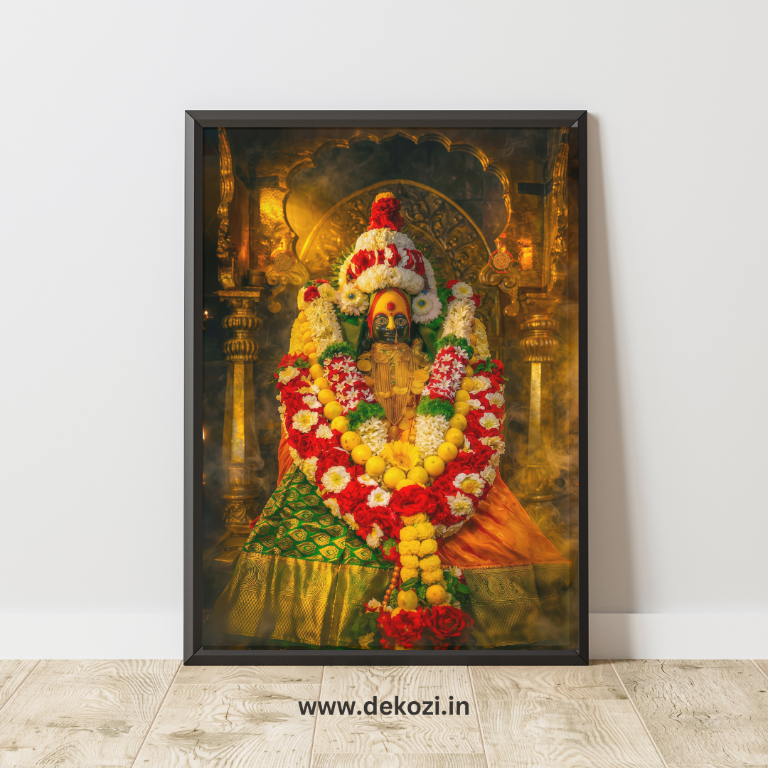 Dekozi Divine Tulja Devi Ji Wall Art - Symbol of Faith, Protection & Eternal Blessings