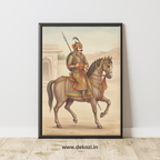Dekozi Maharana Pratap Wall Art – Symbol of Courage, Pride & Royal Legacy