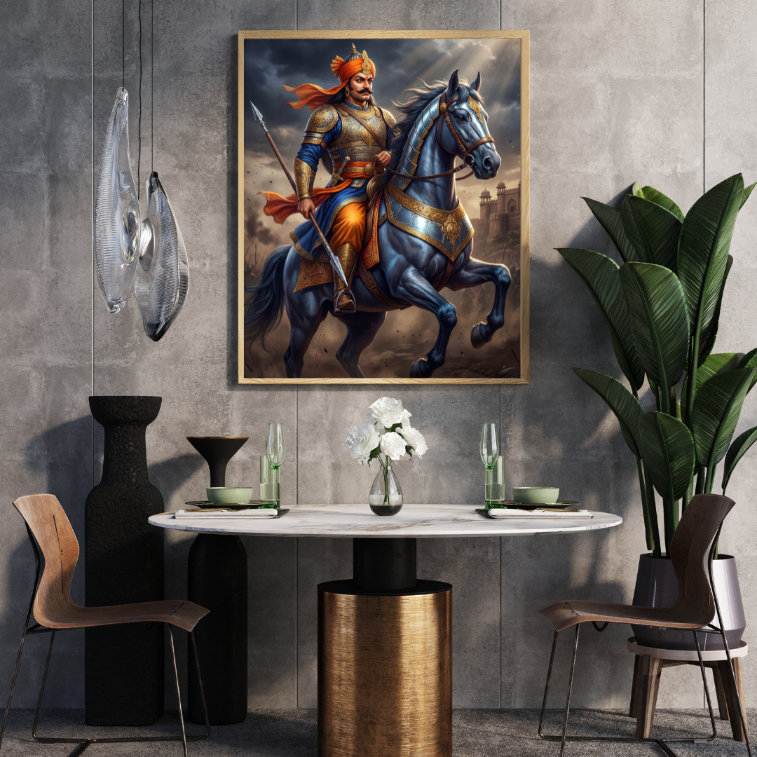 Dekozi Maharana Pratap Wall Art – Symbol of Courage, Pride & Royal Legacy