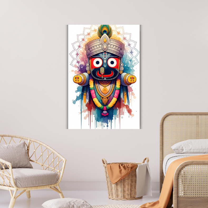 Dekozi Divine Jagannath Ji Wall Art – Symbol of Faith, Protection & Eternal Blessings