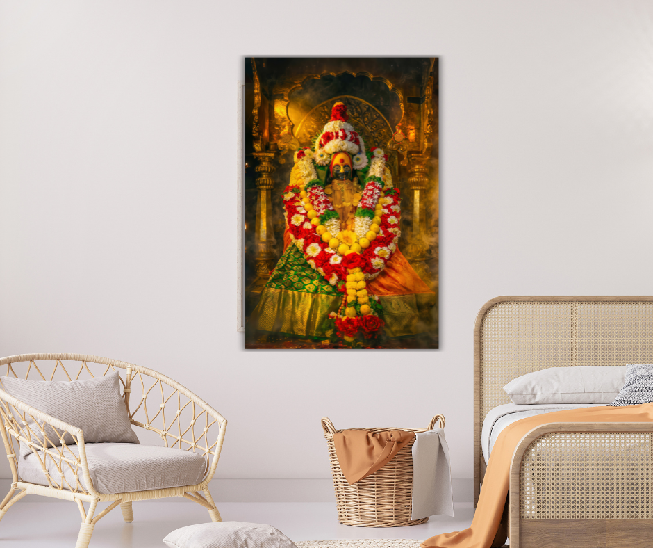 Dekozi Divine Tulja Devi Ji Wall Art - Symbol of Faith, Protection & Eternal Blessings