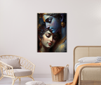 Dekozi Krishna Wall Art – Divine Portrait | Framed Canvas & Photo Print for Spiritual Home & Office Decor