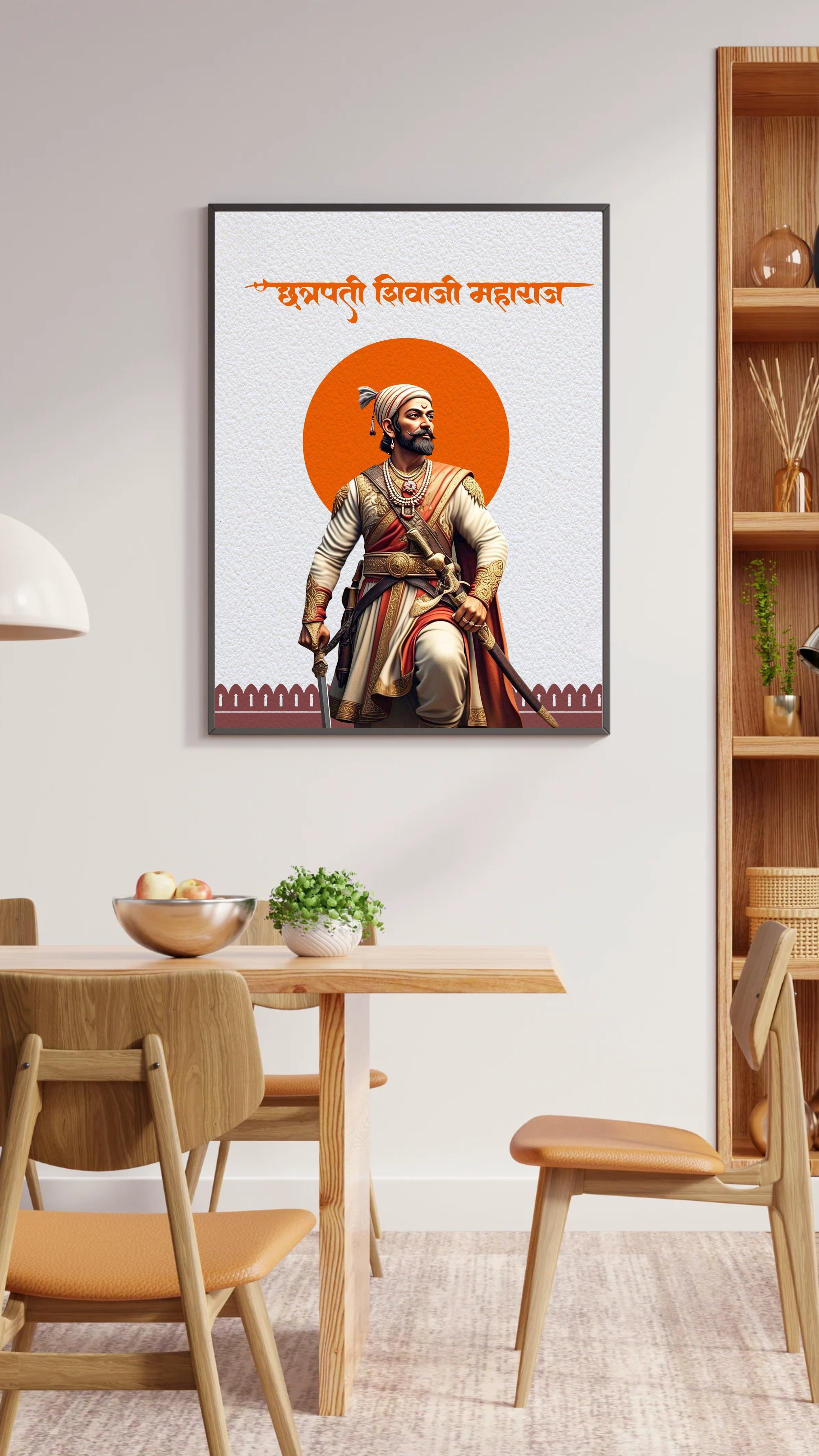 Dekozi Chhatrapati Shivaji Maharaj Wall Art – Symbol of Valor, Leadership & Swarajya