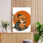 Dekozi Maharana Pratap Wall Art – Symbol of Courage, Pride & Royal Legacy