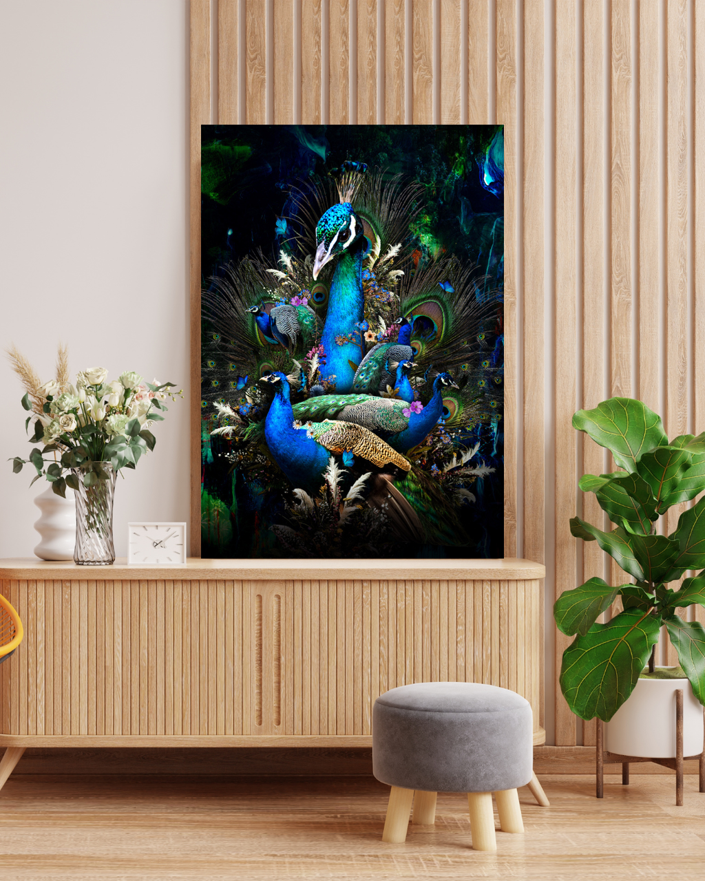 Dekozi Originals Framed Peacock Artwork