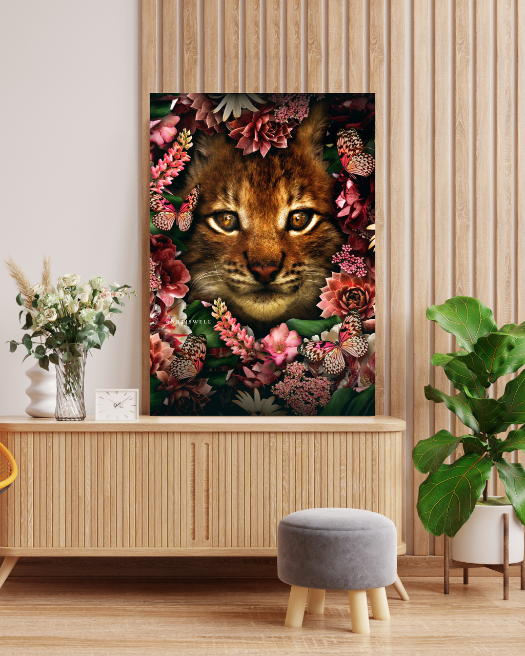Dekozi Originals Exclusive Premium Cat Wall Art | Art is Well By Shaunak