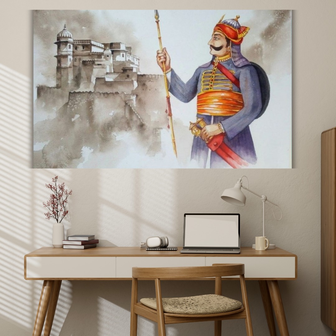 Dekozi Maharana Pratap Wall Art – Symbol of Courage, Pride & Royal Legacy