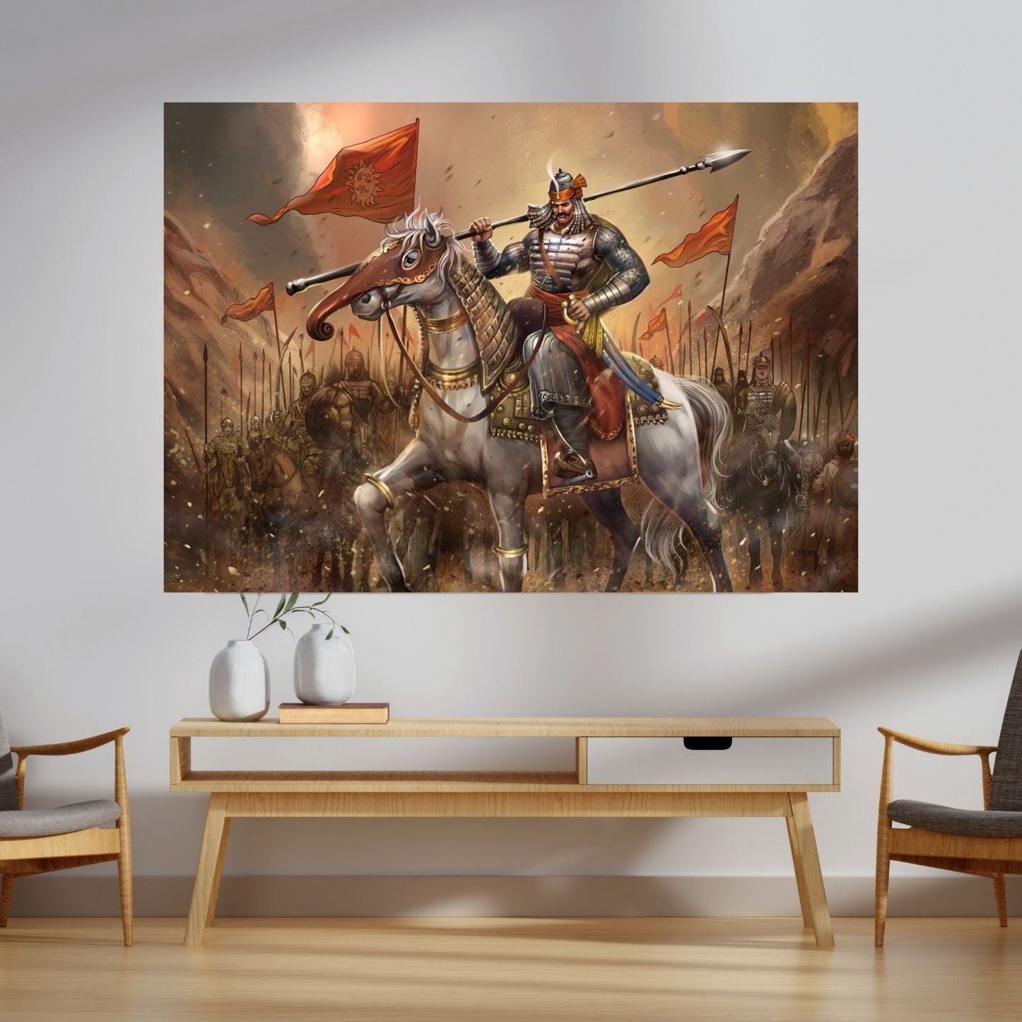 Maharana Pratap Wall Art – Symbol of Courage, Pride & Royal Legacy