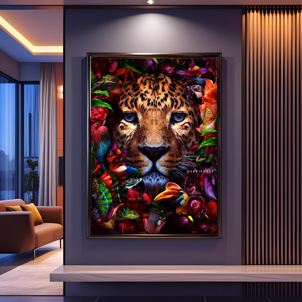 Dekozi Originals Exclusive Premium Leopard Wall Art | Art is Well By Shaunak