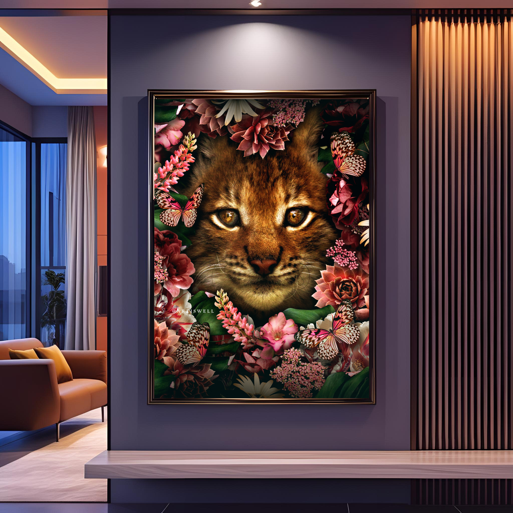 Dekozi Originals Exclusive Premium Cat Wall Art | Art is Well By Shaunak