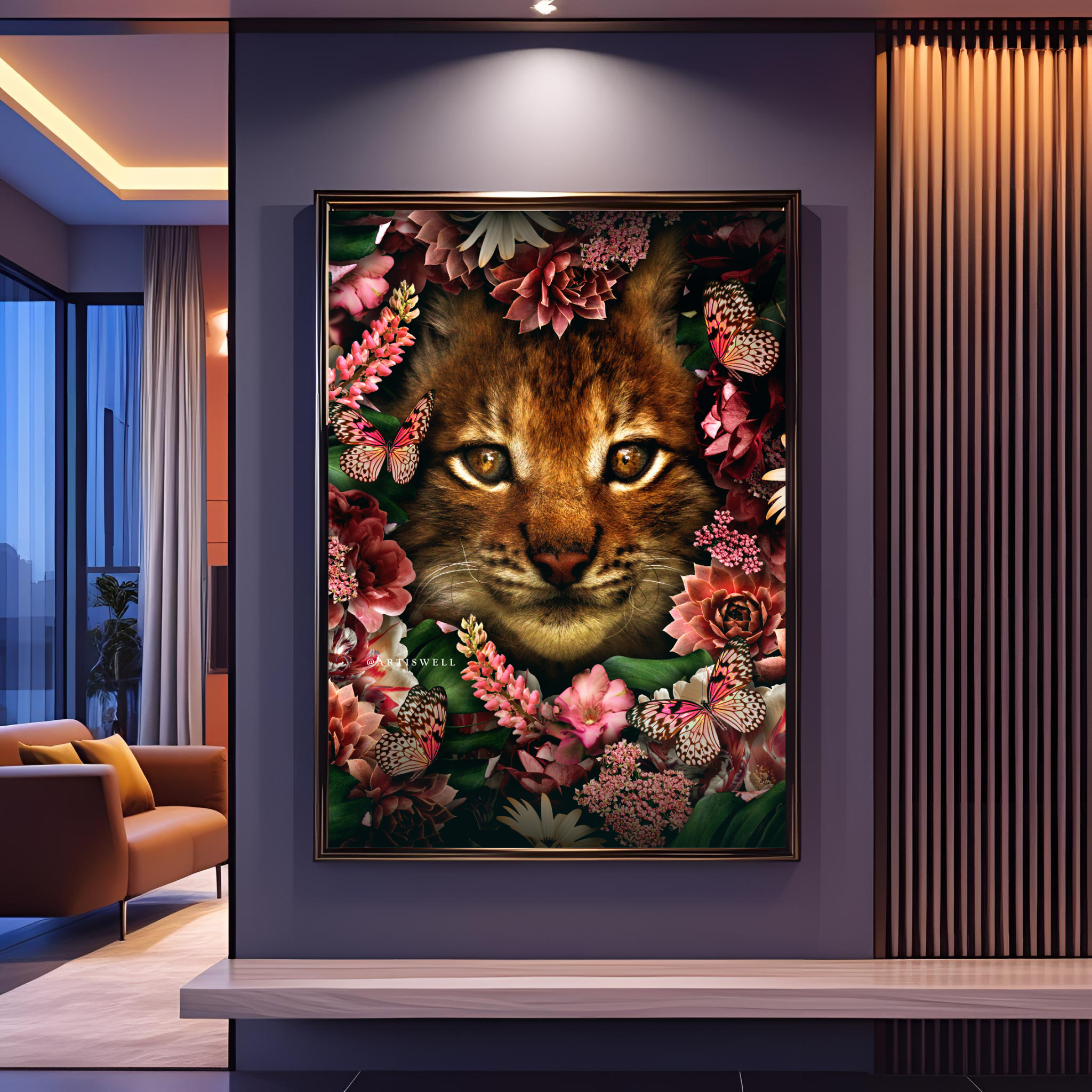 Dekozi Originals Exclusive Premium Cat Wall Art | Art is Well By Shaunak