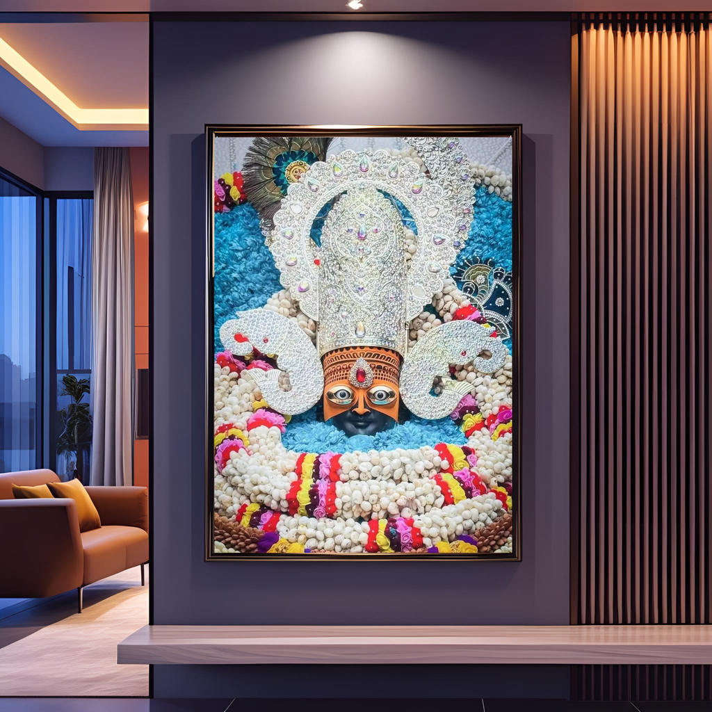 new Divine KHATU SHYAM JI Wall Art – Symbol of Faith, Protection & Eternal Blessings