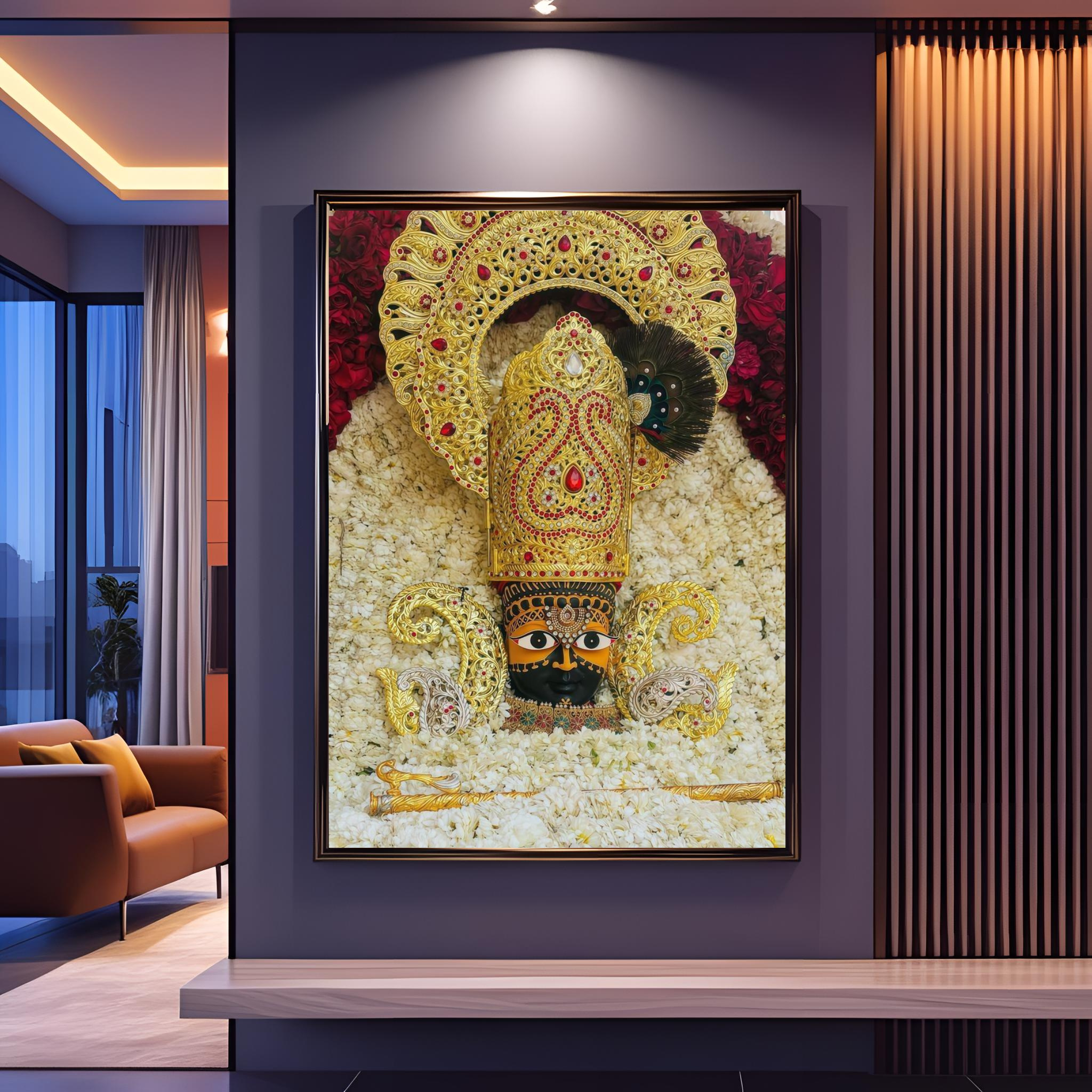 Divine KHATU SHYAM JI Wall Art – Symbol of Faith, Protection & Eternal Blessings