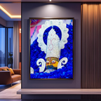 Dekozi Divine Khatu Shyam Ji Wall Art – Symbol of Faith, Protection & Eternal Blessings