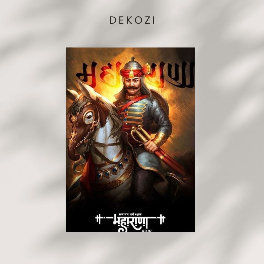 Dekozi Maharana Pratap Wall Art – Symbol of Courage, Pride & Royal Legacy