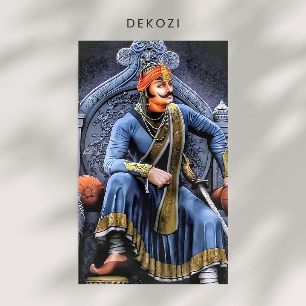 Dekozi Maharana Pratap Wall Art – Symbol of Courage, Pride & Royal Legacy