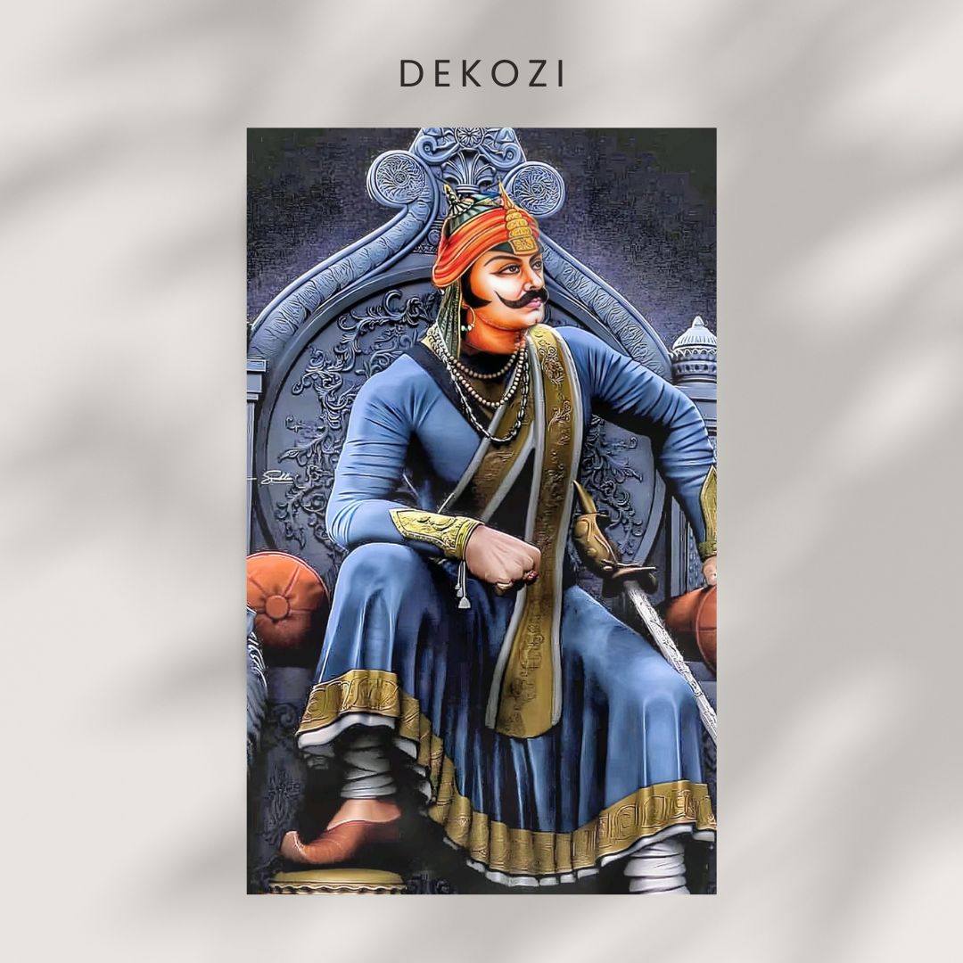 Dekozi Maharana Pratap Wall Art – Symbol of Courage, Pride & Royal Legacy