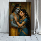Dekozi Krishna Wall Art – Divine Portrait | Framed Canvas & Photo Print for Spiritual Home & Office Decor