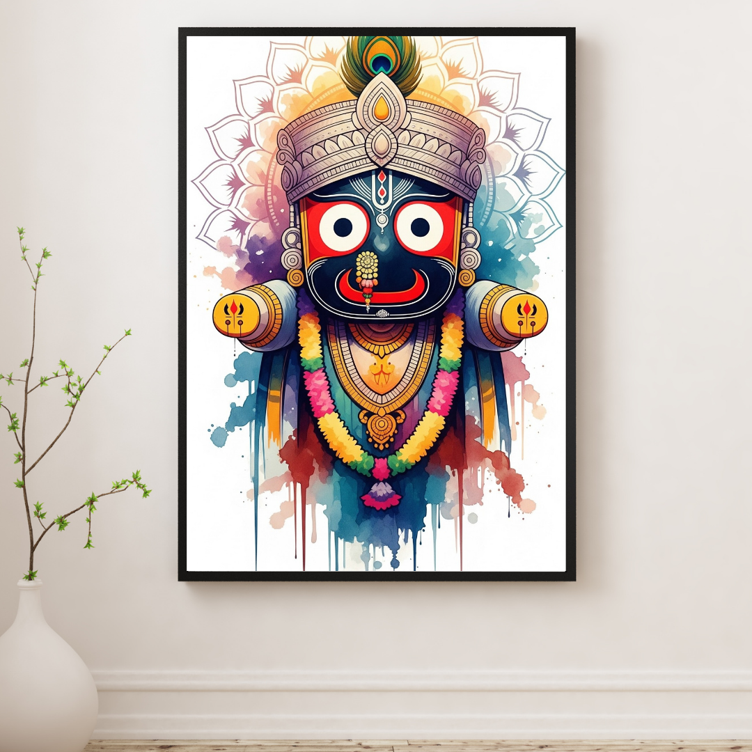 Dekozi Divine Jagannath Ji Wall Art – Symbol of Faith, Protection & Eternal Blessings