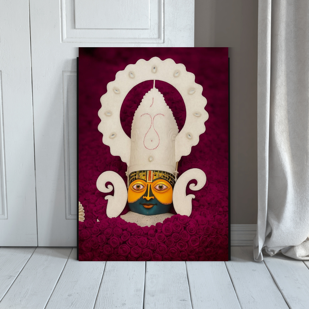 Divine KHATU SHYAM JI Wall Art – Symbol of Faith, Protection & Eternal Blessings