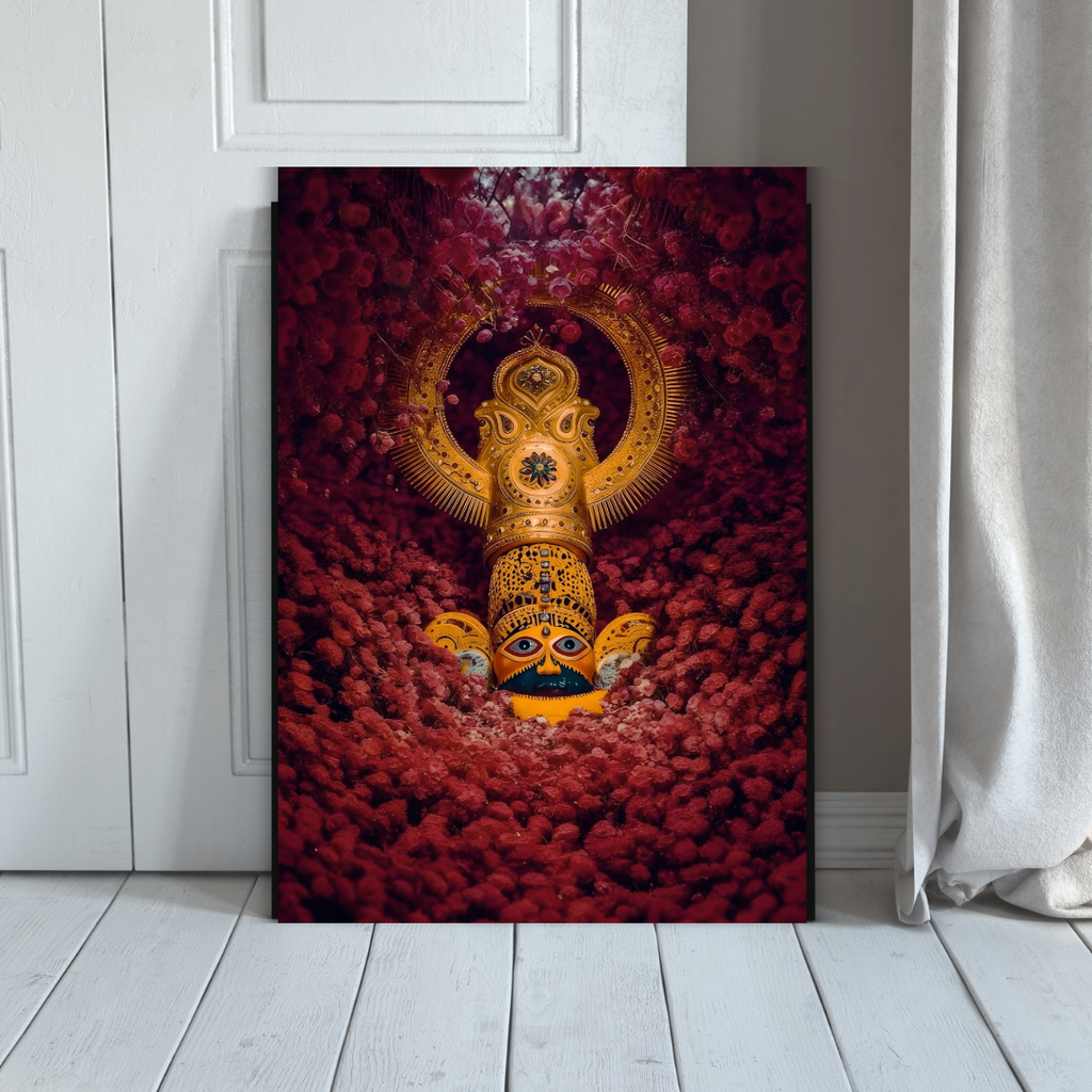 Divine Khatu Shyam Ji Wall Art – Symbol of Faith, Protection & Eternal Blessings