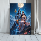 Divine Shiva Parvati Wall Art