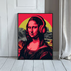 Pop Art Portrait Photo Frame Wall Art with Frame