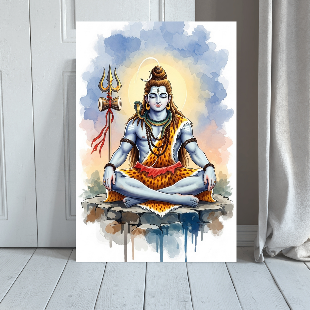 Dekozi Divine Lord Shiva Wall Art – Symbol of Power, Peace & Cosmic Energy