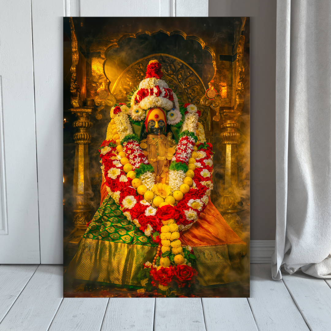 Dekozi Divine Tulja Devi Ji Wall Art - Symbol of Faith, Protection & Eternal Blessings