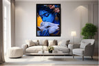 Dekozi Krishna Wall Art – Divine Portrait | Framed Canvas & Photo Print for Spiritual Home & Office Decor