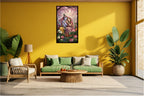 Dekozi Radha Krishna Wall Art – Divine Portrait | Framed Canvas & Photo Print for Spiritual Home & Office Decor