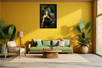 Dekozi Krishna Wall Art – Divine Portrait | Framed Canvas & Photo Print for Spiritual Home & Office Decor