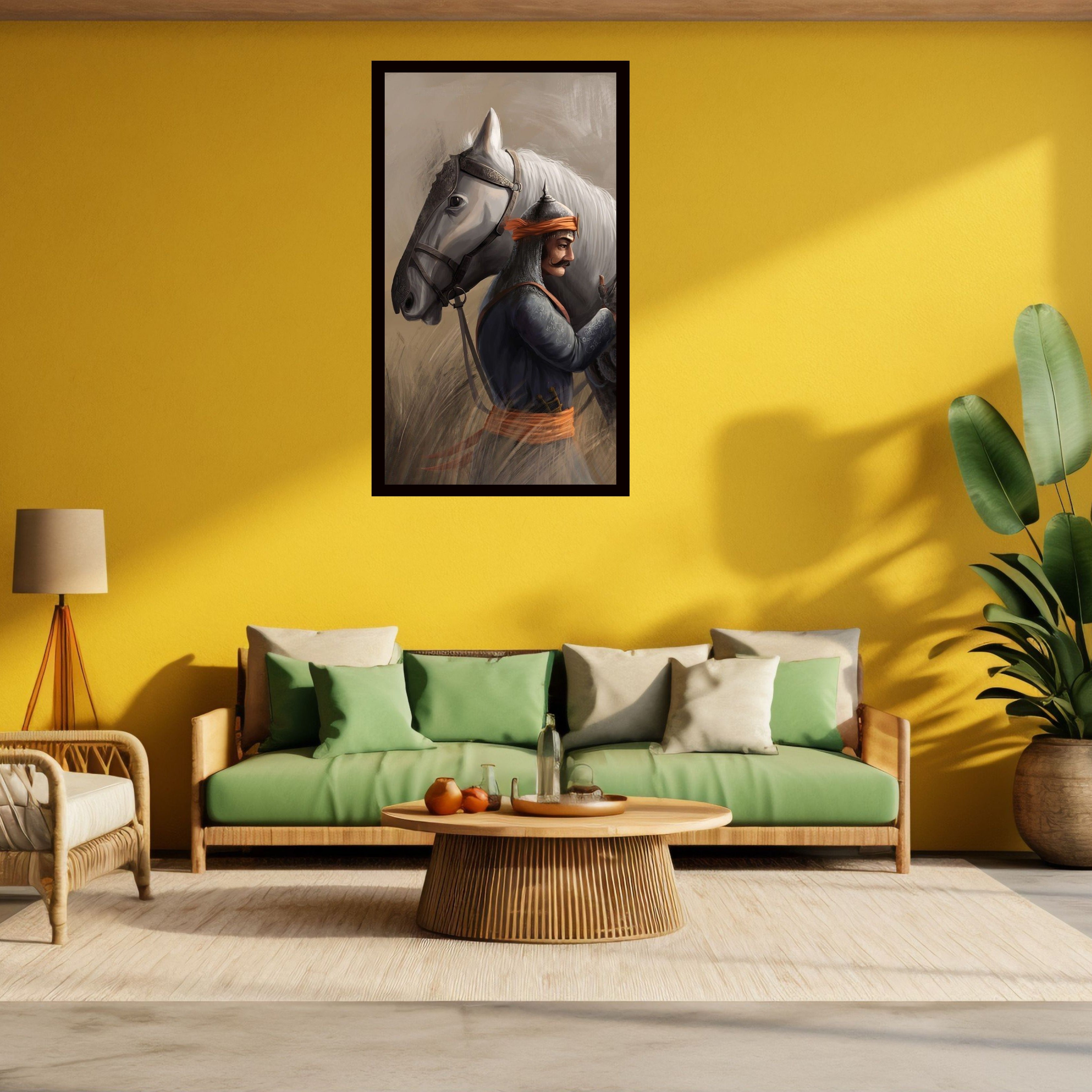 Dekozi Maharana Pratap Wall Art – Symbol of Courage, Pride & Royal Legacy