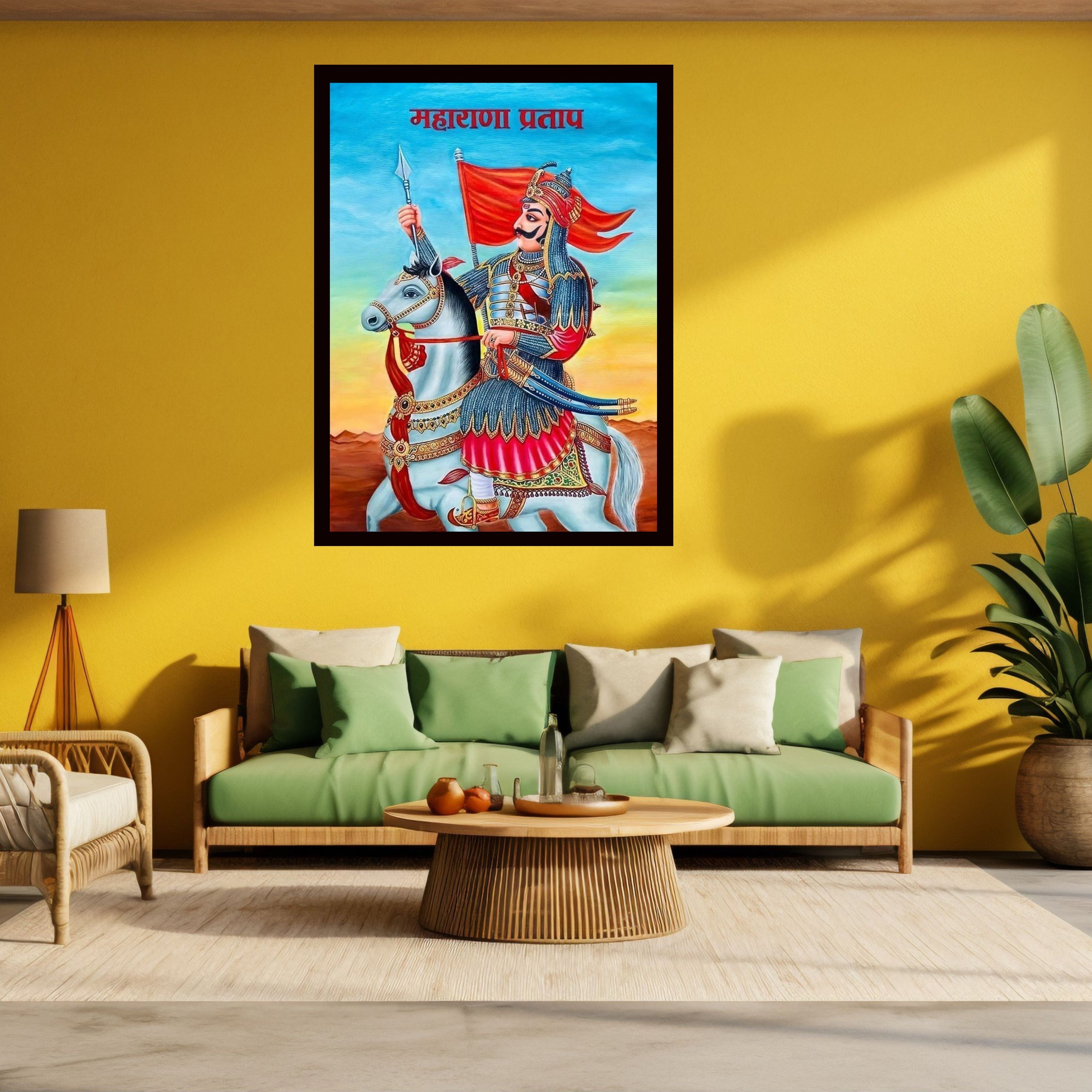 Dekozi Maharana Pratap Wall Art – Symbol of Courage, Pride & Royal Legacy