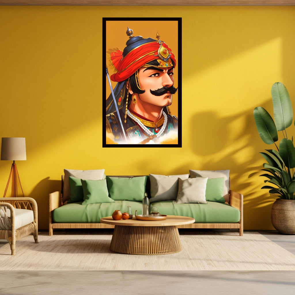 Dekozi Maharana Pratap Wall Art – Symbol of Courage, Pride & Royal Legacy