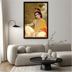 Dekozi Krishna Wall Art – Divine Portrait | Framed Canvas & Photo Print for Spiritual Home & Office Decor