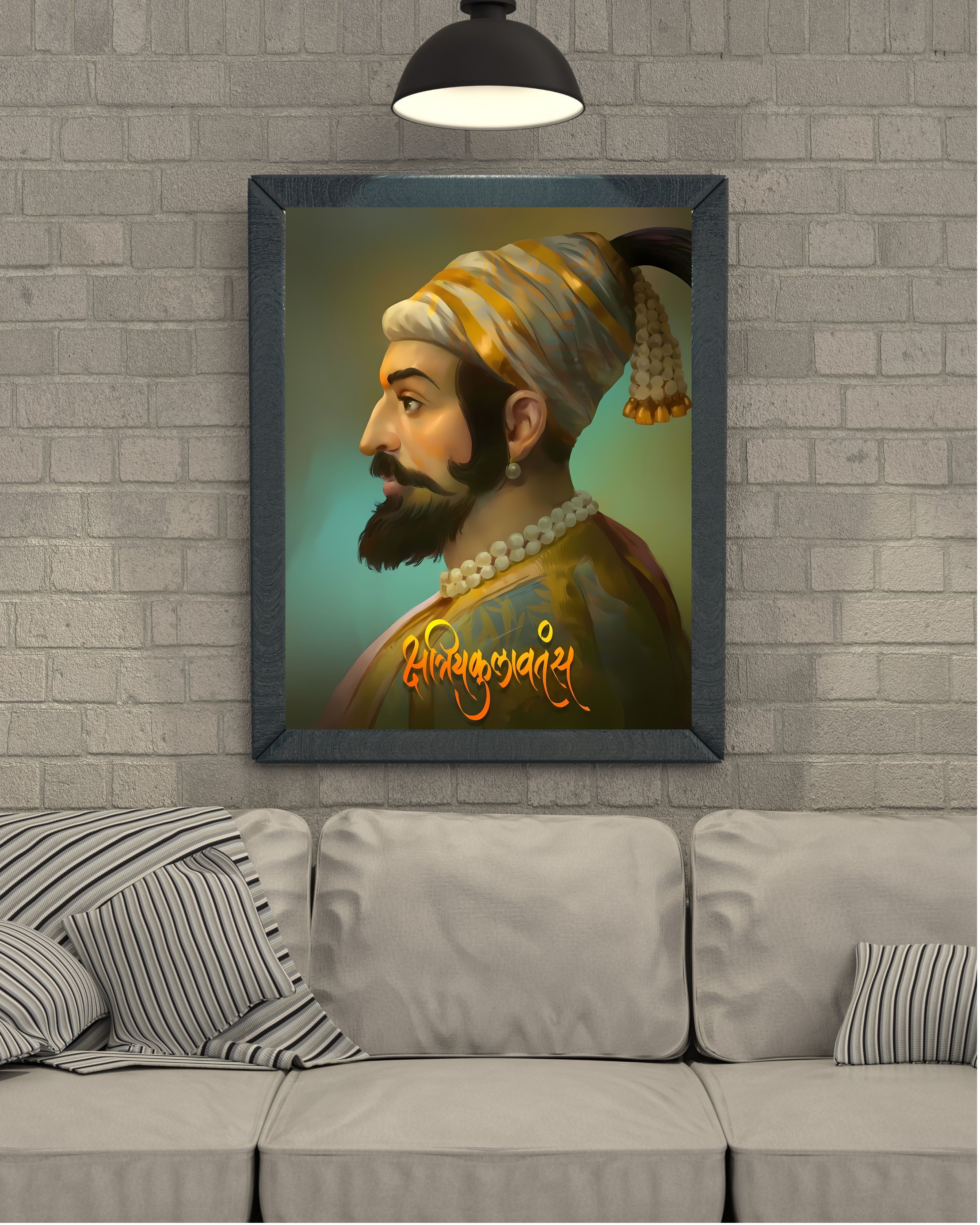 Dekozi Chhatrapati Shivaji Maharaj Wall Art – Symbol of Valor, Leadership & Swarajya