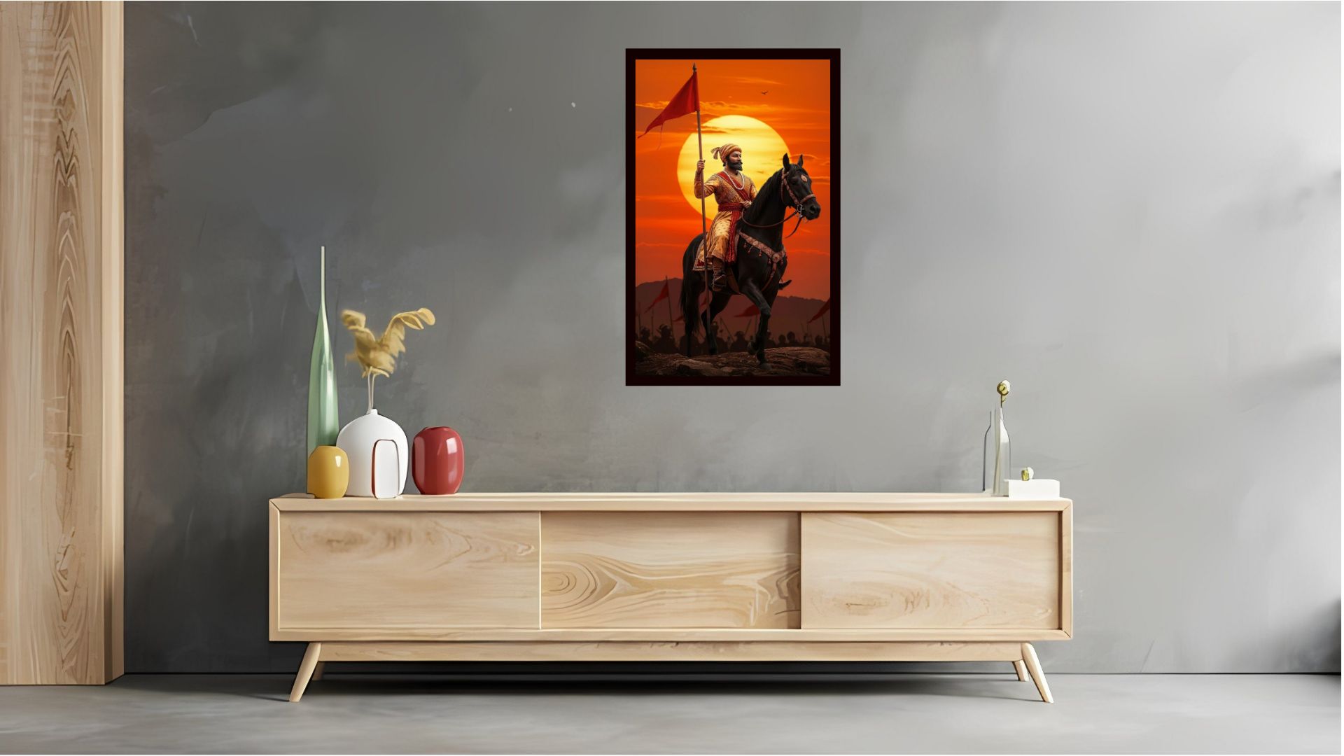 Dekozi Chhatrapati Shivaji Maharaj Wall Art – Symbol of Valor, Leadership & Swarajya