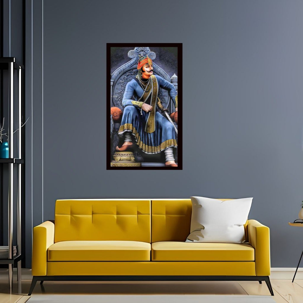 Dekozi Maharana Pratap Wall Art – Symbol of Courage, Pride & Royal Legacy