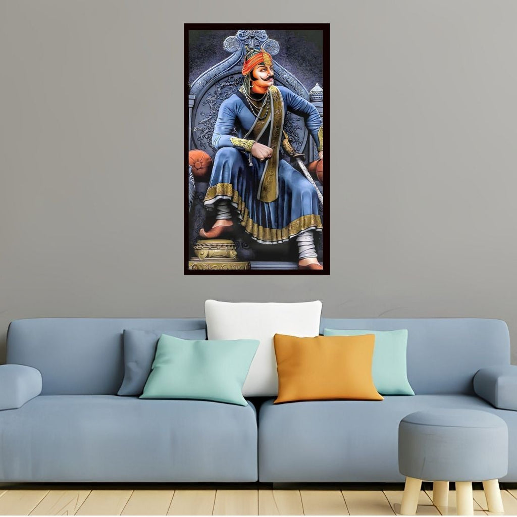 Dekozi Maharana Pratap Wall Art – Symbol of Courage, Pride & Royal Legacy