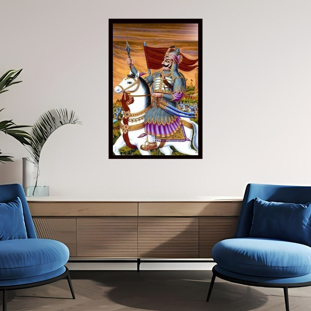 Dekozi Maharana Pratap Wall Art – Symbol of Courage, Pride & Royal Legacy