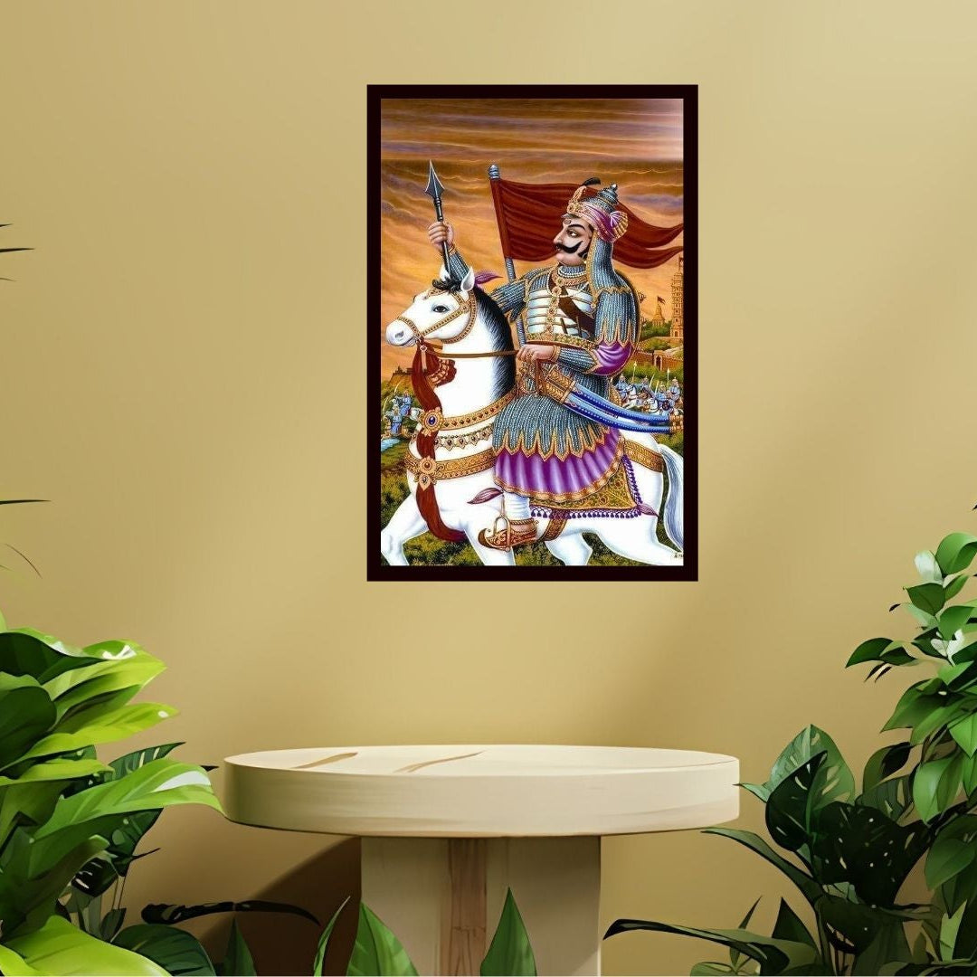 Dekozi Maharana Pratap Wall Art – Symbol of Courage, Pride & Royal Legacy