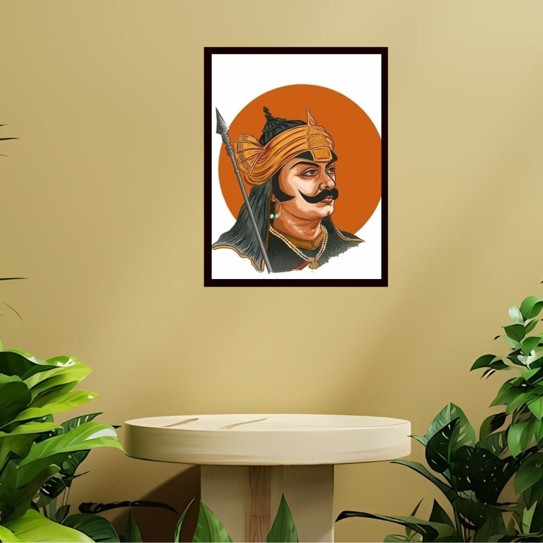 Dekozi Maharana Pratap Wall Art – Symbol of Courage, Pride & Royal Legacy